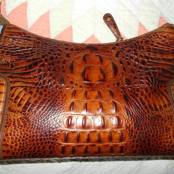 Brahmin Pecan Brown Alligator Handbag - Picture 3 of 11